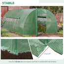 Serra da Giardino a Tunnel 570x292x197 cm per Orto in Acciaio e Copertura Verde