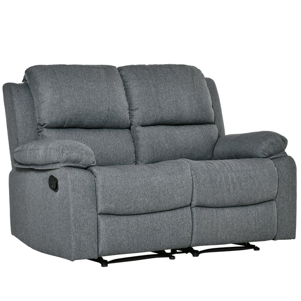 online 2-Sitzer-Sofa 141,5 x 95 x 94,5 cm in grauem Stoff