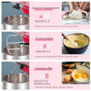 Impastatrice Planetaria 5,5 Litri 1200W Ciotola in Acciaio Inox Rossa