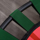 Trampolino Elastico per Bambini Pieghevole Ø102x89-114 cm con Manubrio per Fitness e Gioco Giallo