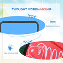 Trampolino Elastico per Bambini Pieghevole Ø102x89-114 cm con Manubrio per Fitness e Gioco Giallo