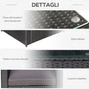 Set Salotto da Giardino 2 Poltroncine e Tavolino con Cuscini in Rattan Nero