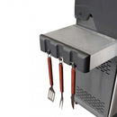 Barbecue a Gas GPL Montana 5 Fuochi + 1 con Fornello Laterale 144x57x114 h cm in Acciaio Grigio