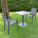 Base per Tavolo da Giardino 30x30x77 cm  in Acciaio Nero