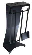 Set Camino 3 Pezzi con Supporto 290x185x600 cm in Acciaio Crea Puma Nero