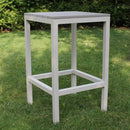 Set Bar Tavolo e 4 Sgabelli Sirio in Alluminio Tortora