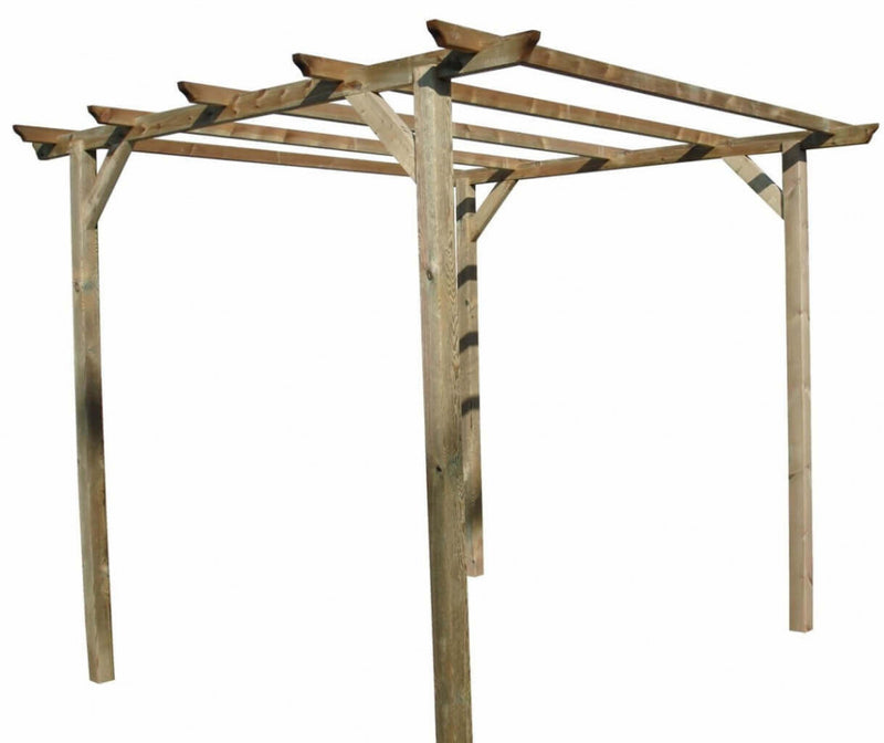 Pergola 300x300x250 h cm in Legno Marrone