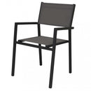 Poltrona Avana Impilabile 55x57x85 h cm in Textilene Antracite