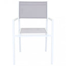 Poltrona Avana Impilabile 55x57x85 h cm in Textilene Bianco