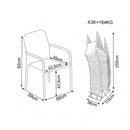 Poltrona Azore 56x59x82 h cm in Wicker Bianco