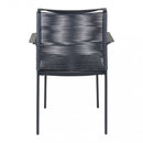 Poltrona Catalina 55x60x87 h cm in Alluminio Antracite