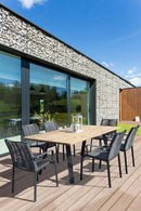 Poltrona Catalina 55x60x87 h cm in Alluminio Antracite