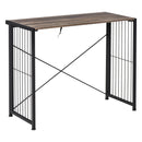 Scrivania Pieghevole 90x45x74 cm in Legno e Metallo Marrone