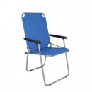 Spiaggina Pieghevole 54,5x41x44/91,5 h cm in Alluminio Blu