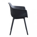 Sedia da Giardino Vannes 49x48,5x81,5 h cm in Plastica Antracite