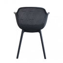 Sedia da Giardino Vannes 49x48,5x81,5 h cm in Plastica Antracite