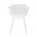 Sedia da Giardino Vannes 49x48,5x81,5 h cm in Plastica Bianco