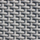 Set Salotto da Giardino Divano 2 Poltrone e Tavolino con Cuscini in Plastica Grigio