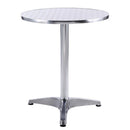 Tavolo a Colonna Ø60x70 h cm in Alluminio Grigio