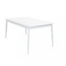 Tavolo Allungabile Maracaibo 160/240x90x76 h cm in Alluminio Bianco