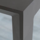 Tavolo Allungabile Waikiki 162/242x100x74 h cm in Alluminio Taupe