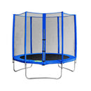 Trampolino Elastico con Rete Ø244x65/245 h cm in Plastica Blu