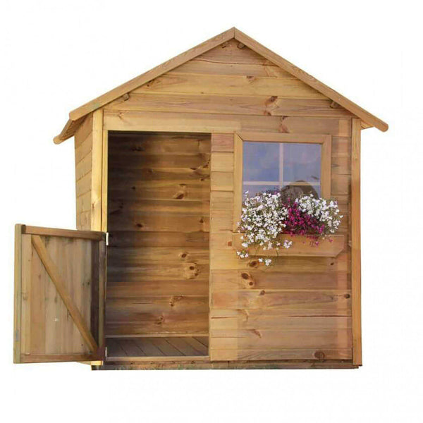 online Heidi Holzspielhaus für Kinder 112x126x158 h cm in Holz