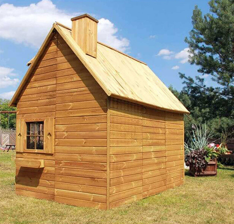 Casetta Gioco per Bambini in Legno Maia 161x248x218 h cm in Legno