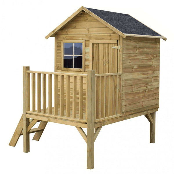 acquista Pollon Kinderspielhaus aus Holz 174 x 155 x 212 h cm in Holz