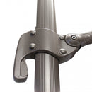 Ombrellone da Giardino Nettuno Lux Decentrato 3x3 m in Alluminio Tortora