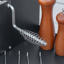 Barbecue a Carbone Carbonella 118x32x90 cm in Acciaio Inox e Metallo Nero