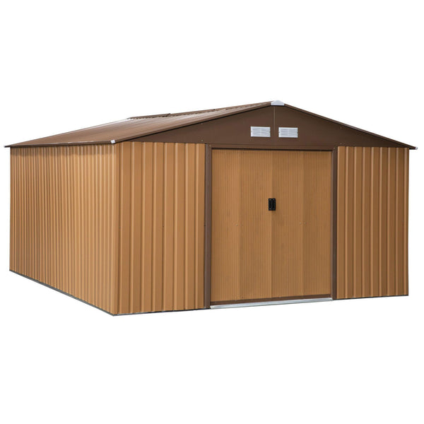 Gartenkastenhaus aus Blech 3,4x3,86x2 m Gelb online