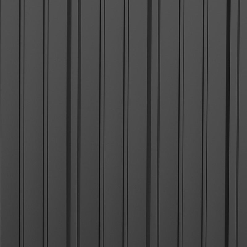 Casetta Box da Giardino 161,5x94,5x196 cm in Lamiera Acciaio Nero