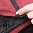 Stazione Fitness Dip Station 83x72x98 cm in Acciaio Rosso e Nero