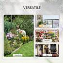 Portapiante per Ringhiera 100x31x12 cm in Metallo Nero