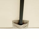 Gazebo da Giardino 2,97x2,97m con Zanzariere in Alluminio e Acciaio Khaki