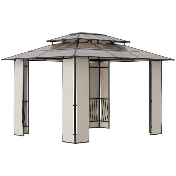 prezzo Gartenpavillon 3,65 x 3 m aus Stahl und braunem Aluminium