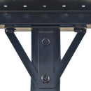 Gazebo da Giardino per Barbecue 246x149x230 cm in Alluminio e PC Nero