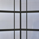 Gazebo da Giardino per Barbecue 246x149x230 cm in Alluminio e PC Nero