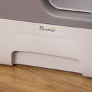 Lettiera Coperta per Gatti 53x40x40 cm in Plastica Viola e Bianco