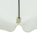 Ombrellone da Giardino Ø2,6x2,5 m Palo Ø38 mm in Alluminio e Poliestere Beige