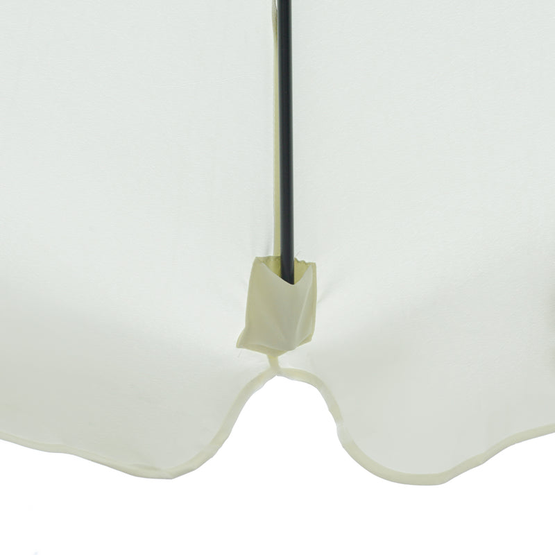 Ombrellone da Giardino Ø2,6x2,5 m Palo Ø38 mm in Alluminio e Poliestere Beige