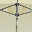 Ombrellone da Giardino Doppio 440x270x250 cm in Acciaio e Poliestere Crema