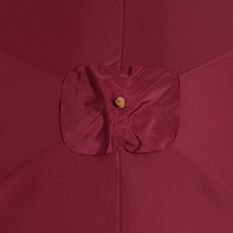 Ombrellone da Giardino 2x3 m Palo Ø38 mm in Legno e Poliestere Bordeaux