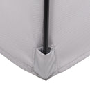 Ombrellone da Giardino Ø196 cm Palo Ø32 mm in Alluminio e Poliestere Grigio Chiaro