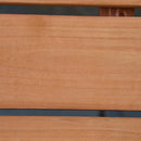 Panchina da Giardino 3 Posti 140x50x85 cm in Legno di Abete Naturale