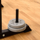 Stazione Fitness Multifunzione 110x97x227 cm in Acciaio Nero