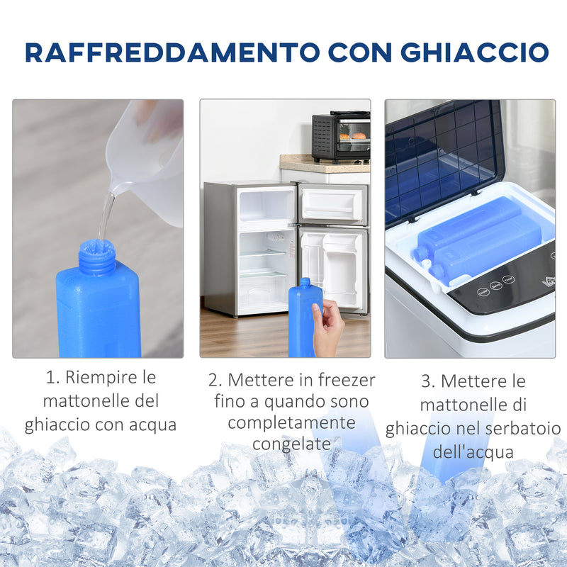 Raffrescatore Ventilatore Evaporativo 4 Litri 75W con Telecomando Bianco