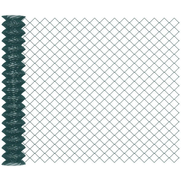 sconto Zaunnetz 25m H1,7m aus Stahl und grünem PVC