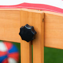 Sabbiera da Esterno con Tettuccio 107,5x107,5x110 cm in Legno Giallo